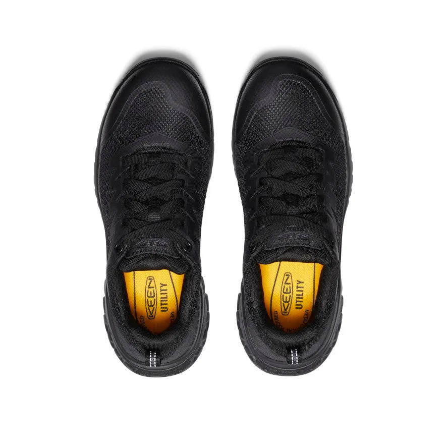 Women's Arvada Work Sneaker (Carbon Toe)  |  Black/Black Quick Slip-On Design