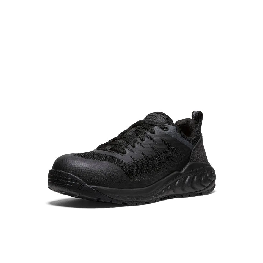 Cabin Cozy Women's Arvada Work Sneaker (Carbon Toe)  |  Black/Black