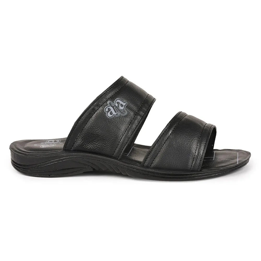 Winner Walk A-HA By Liberty GHD-50 Casual Black Slipper For Men