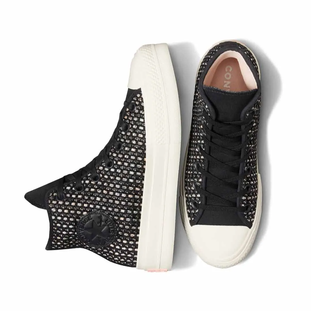 Converse - Women's Chuck Taylor All Star Lift Platform Crochet High Top Shoes (A09829C) Wind Safe Color Pop
