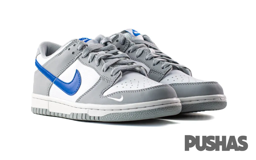 Dunk Low Mini Swoosh 'Wolf Grey Game Royal' GS (2023) Trail Ease Flexible Sole
