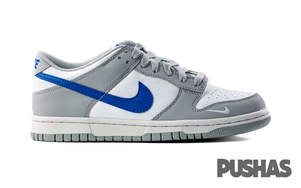 Dunk Low Mini Swoosh 'Wolf Grey Game Royal' GS (2023) Action Fast