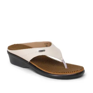 Senorita Casual (Beige) Slipper For Women D1-50 By Liberty Fit Top Rated