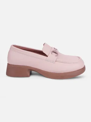 Women's Pink Block Heel Slip On (IU2004) Child Hike True Comfort