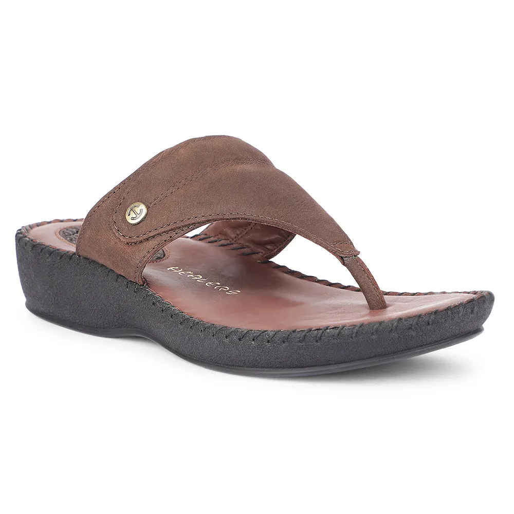 Healers Casual Brown Slippers For Women J332-11 By Liberty Grace Walk Photo Glam