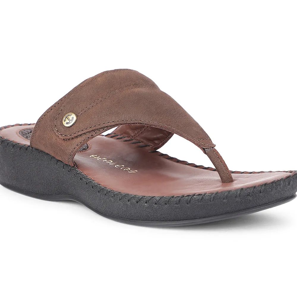 Urban Sleek Healers Casual Brown Slippers For Women J332-11 By Liberty