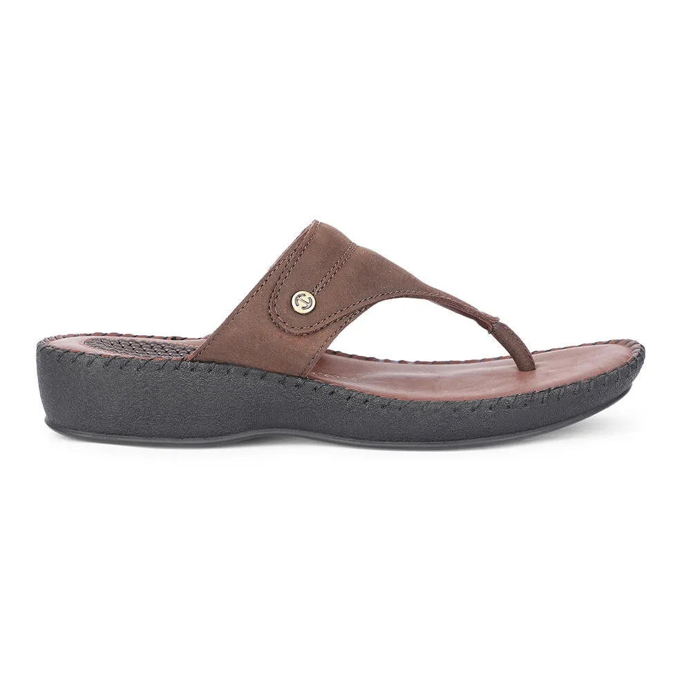 easy move Healers Casual Brown Slippers For Women J332-11 By Liberty
