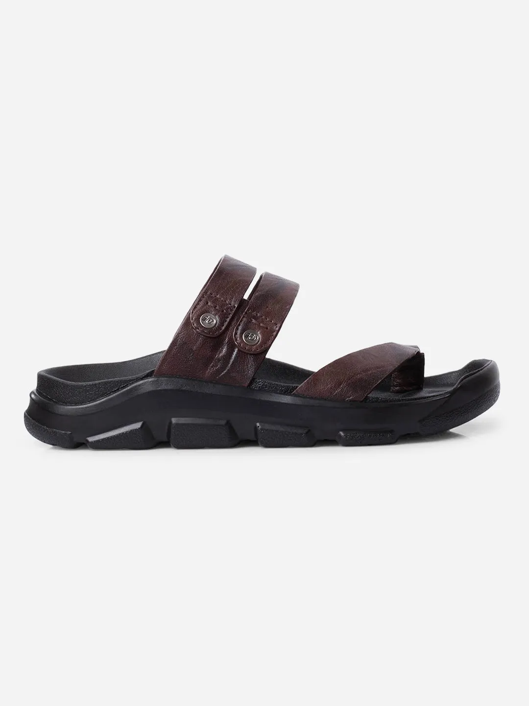 Street Glow Outdoor Fun Men's Brown Strap Sandals (ID4273)