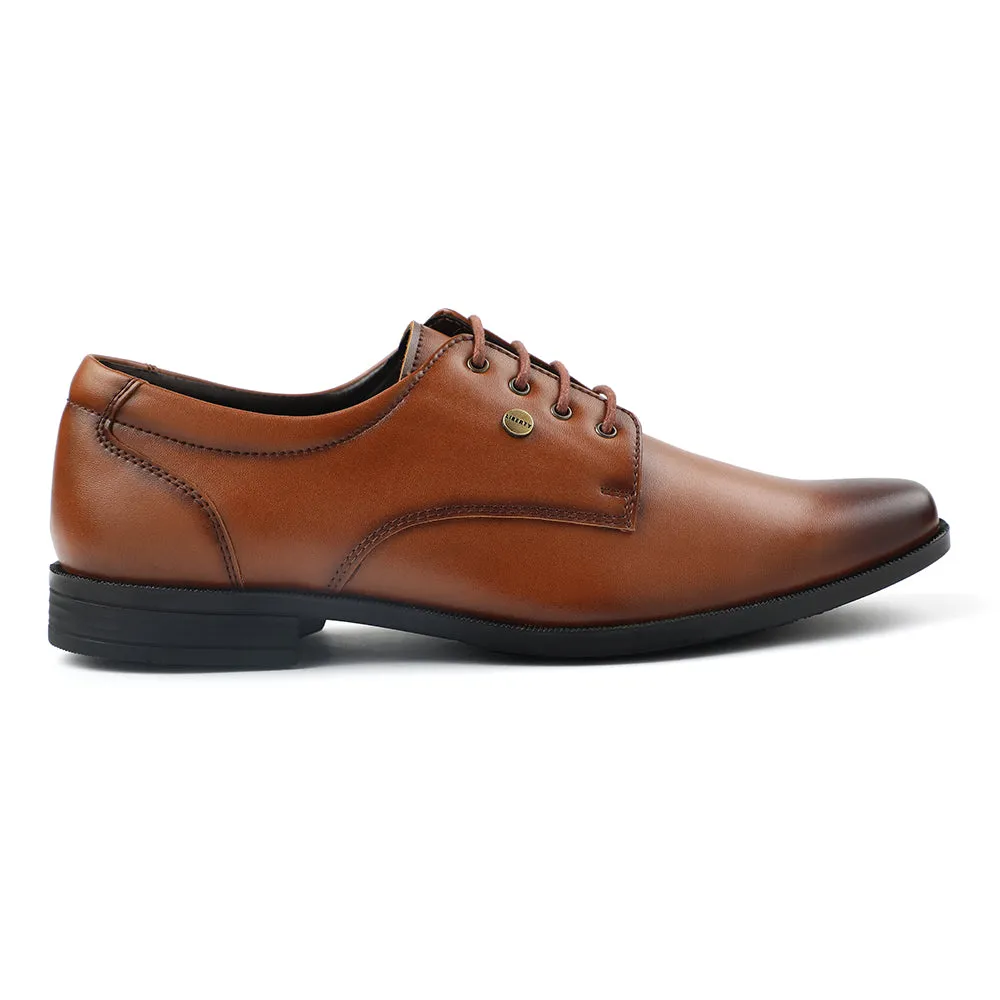 Fortune Tan Formal Lacing Derby Shoes For Men BENSTOCK1E By Liberty All Day
