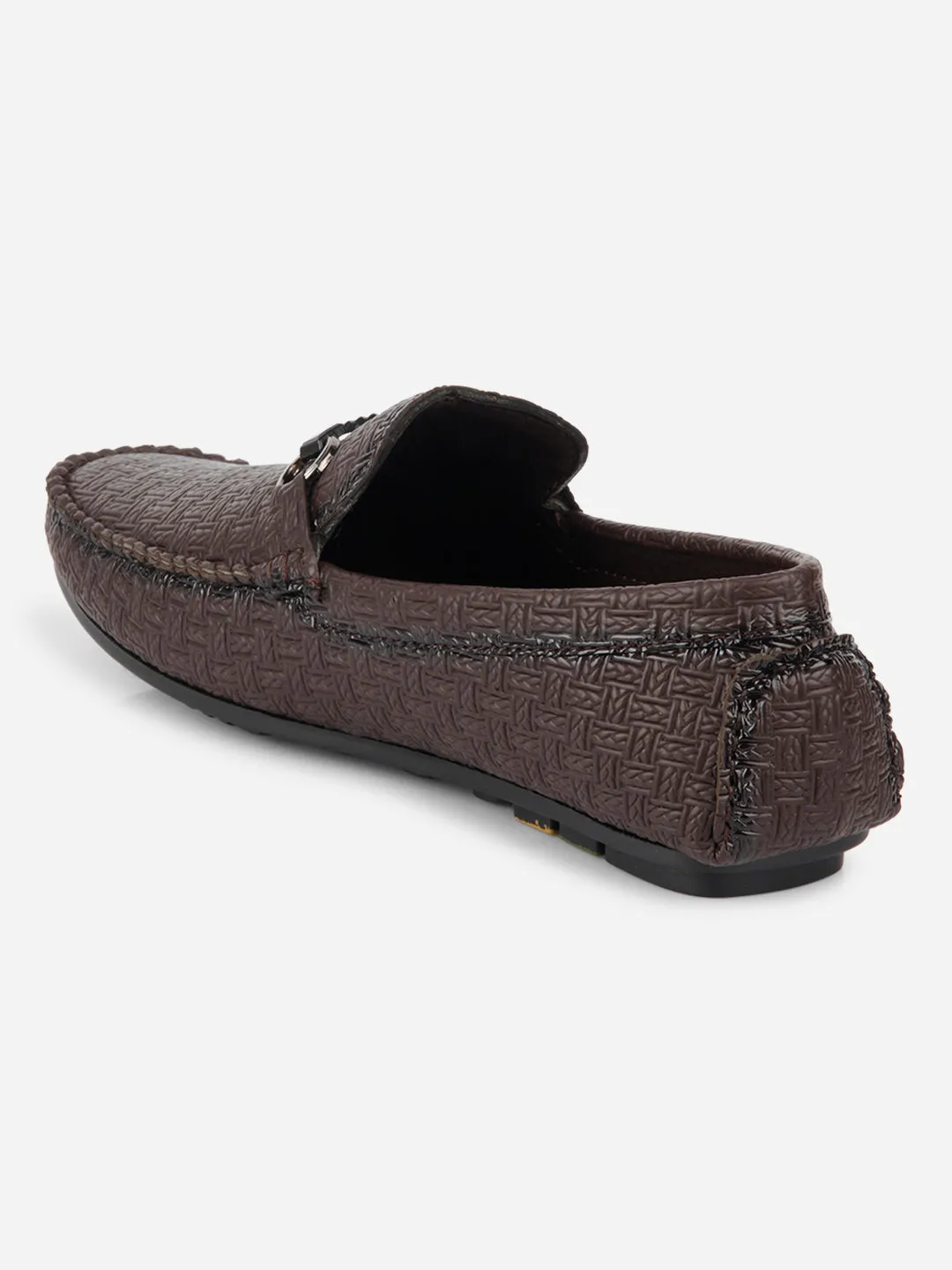 Men's Brown Saddle Trim Loafer (IX4104) Walking
