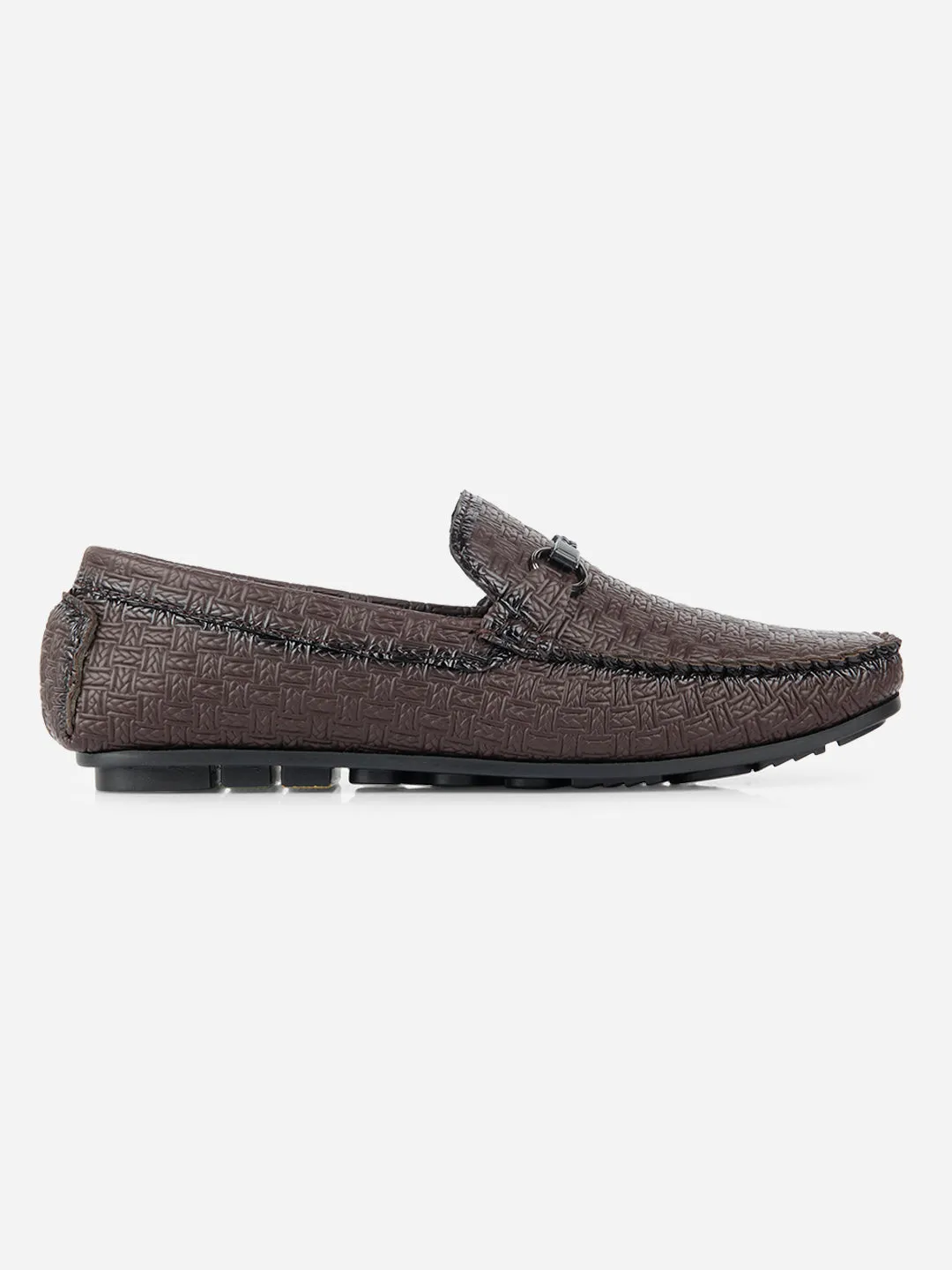Secure fit Heat Mode Men's Brown Saddle Trim Loafer (IX4104)