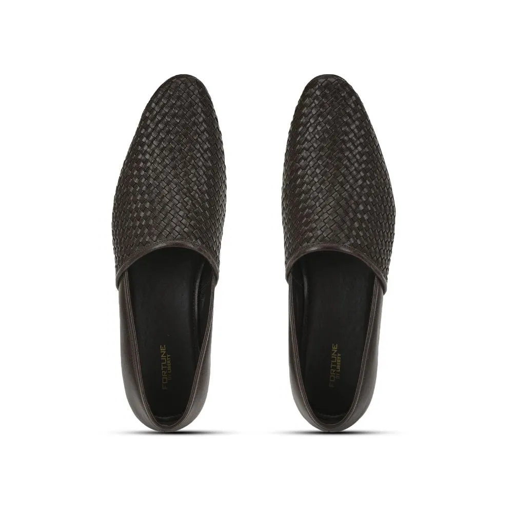 Fortune (Brown) Formal Slip on Shoes For Men JPL-247 By Liberty Versatile Design