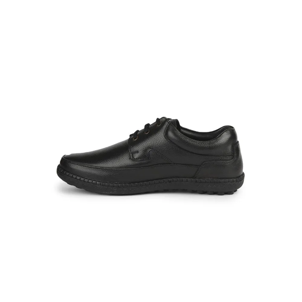 Sleek Look Leader Look Healers Formal (Black) Lacing Shoes For Men ER-37 By Liberty