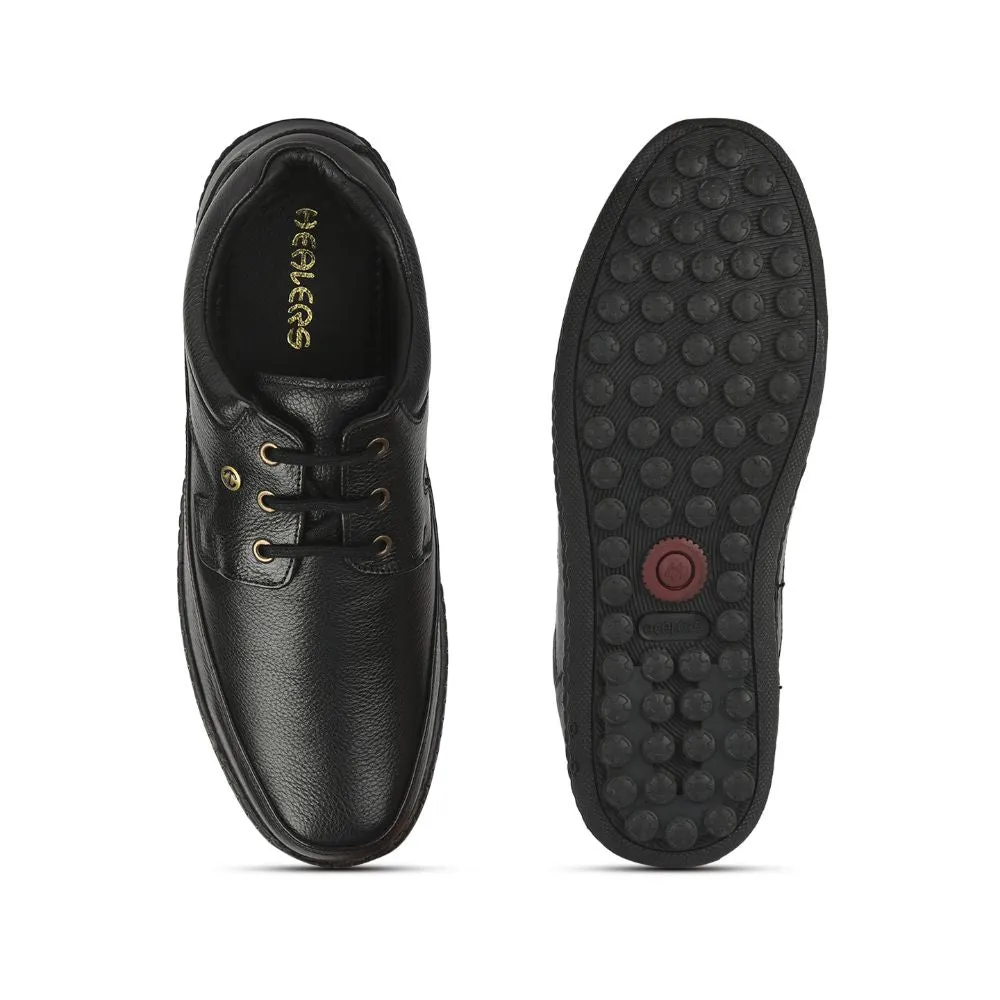 Healers Formal (Black) Lacing Shoes For Men ER-37 By Liberty Street Shade