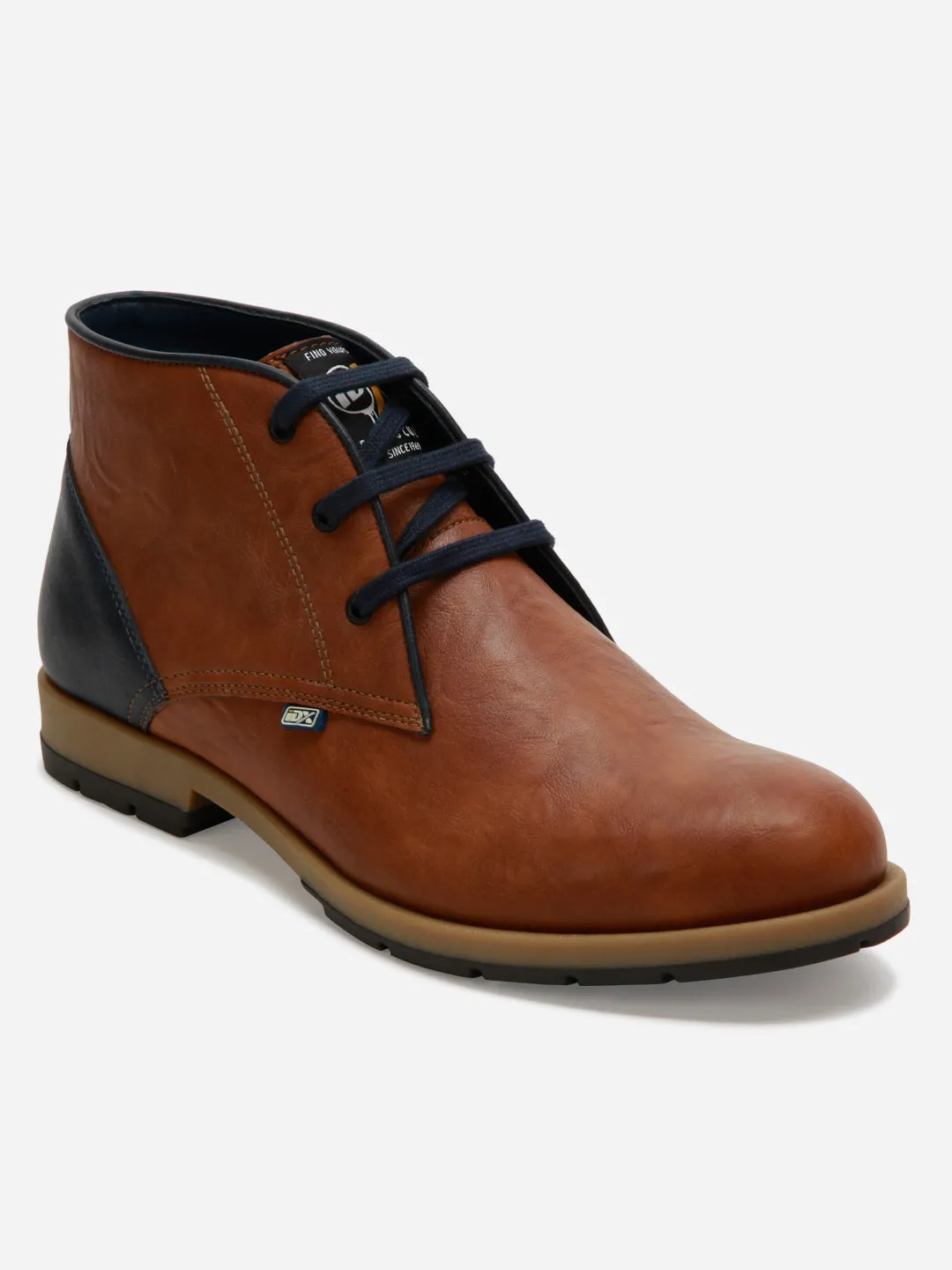 Men's Tan Round Toe Boot (IX1020) Comfort Midsole