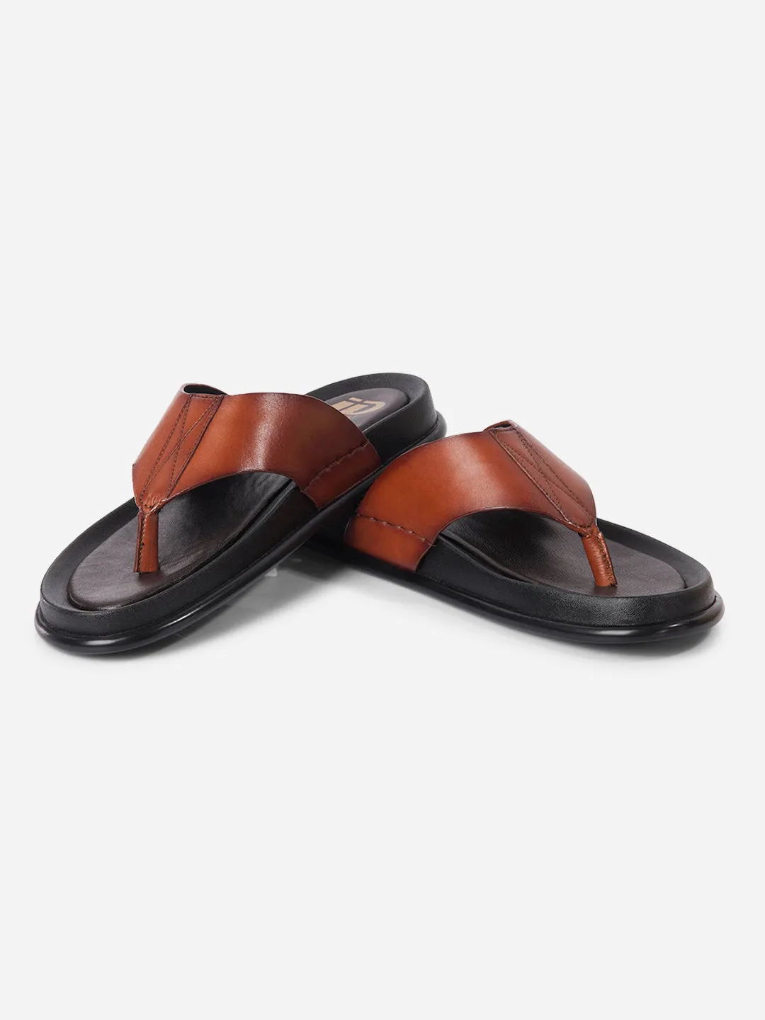 Bold Neon Men's Tan Thong Sandal (ID4268)