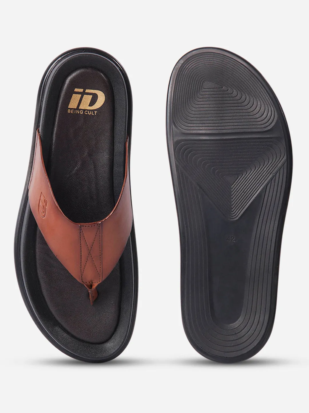 Men's Tan Thong Sandal (ID4268) Responsive Cushion Weekend Warriors