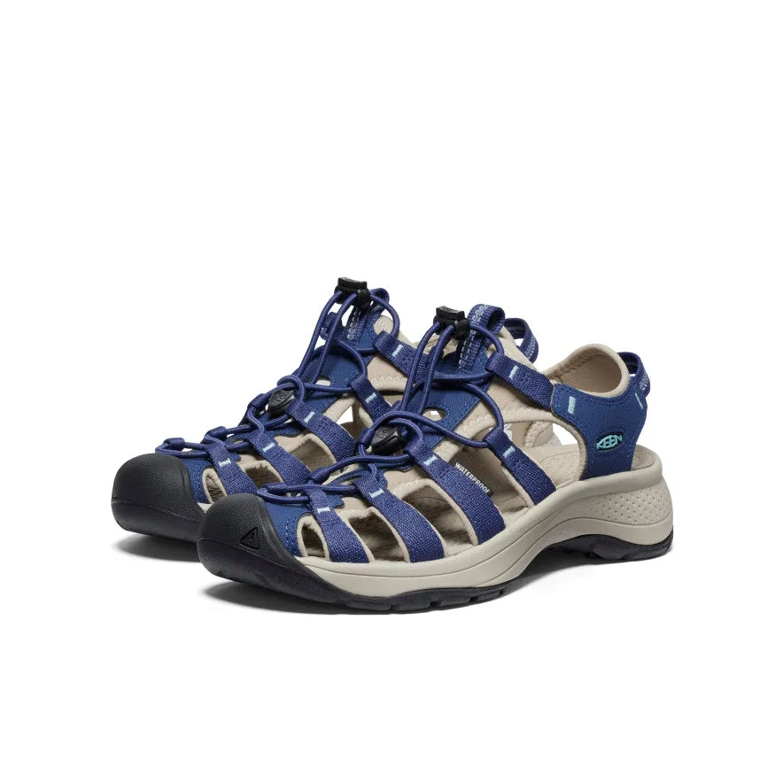 Porous Structure Ventilated Women's Astoria West Sandal  |  Naval Academy/Reef Waters