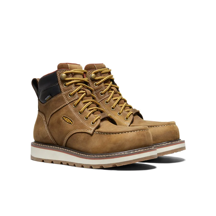 Women's Cincinnati 6" Waterproof Boot (Carbon Toe)  |  Belgian/Sandshell Simple Comfort Walk Minimal Slide