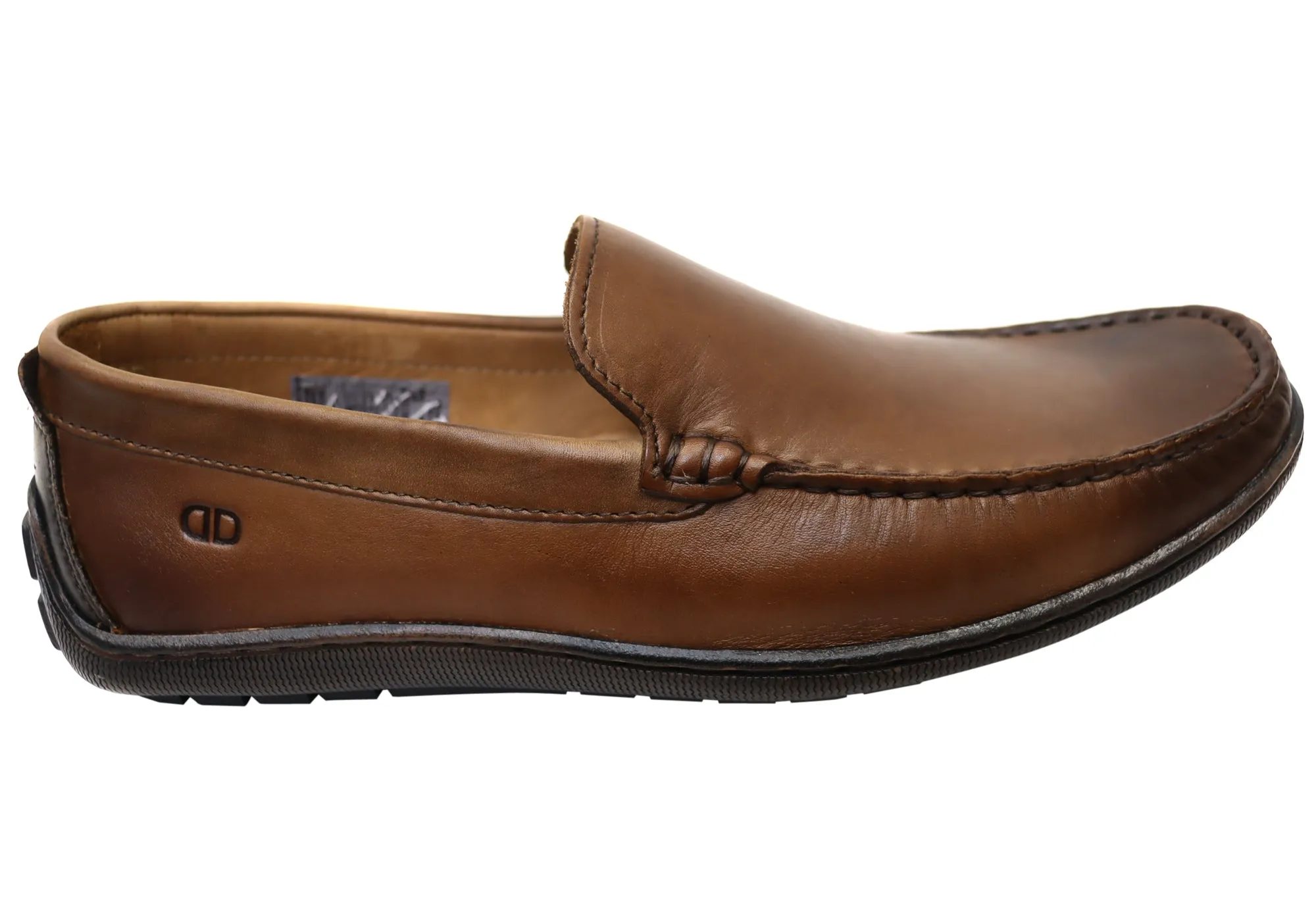 Democrata Todd Mens Brazilian Comfortable Leather Loafers Shoes Grab Quick