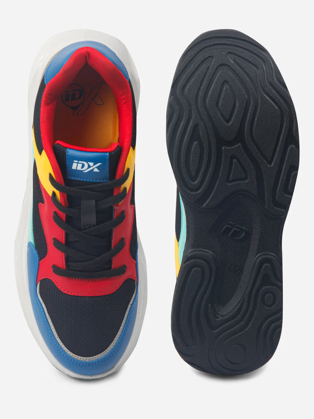 Move More Basic Tone Men's Colourblocked Lace Up Sneakers (IX1065)