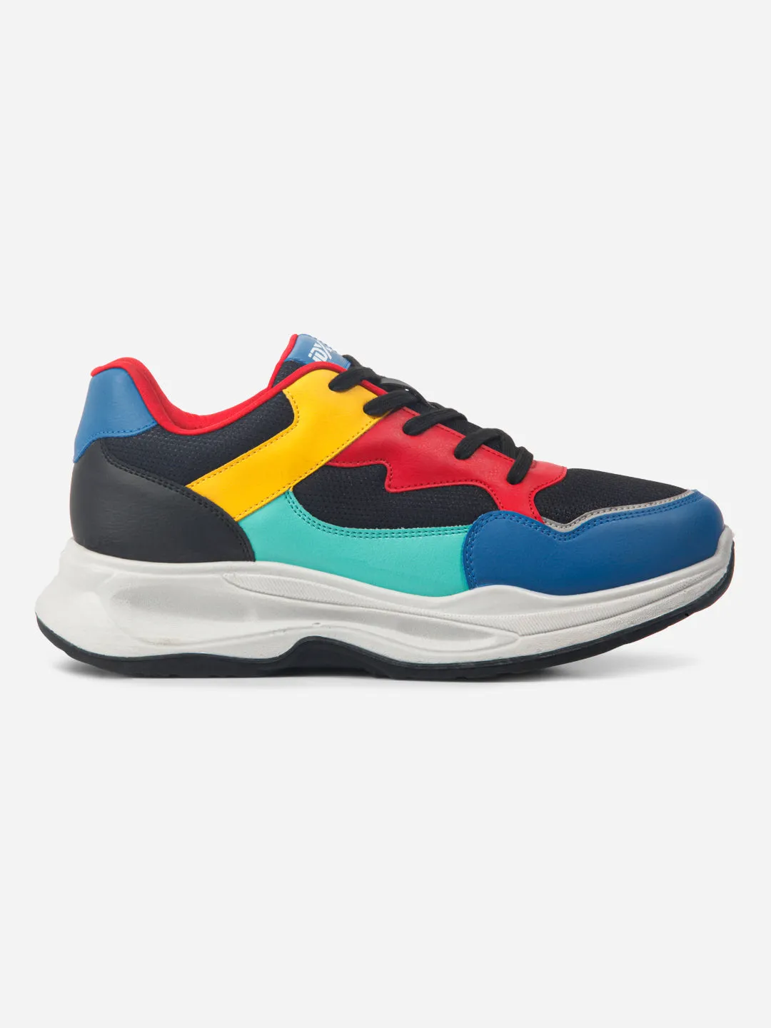Impact absorption Men's Colourblocked Lace Up Sneakers (IX1065)