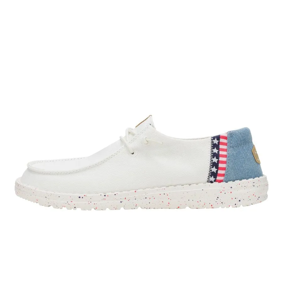 Flexible Fit Wendy Americana Splatter - White/Blue