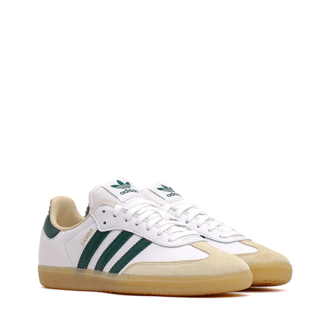 Adidas Men Samba OG Cloud White Collegiate Green Gum JS3831 Supportive Core Office Workers Year long