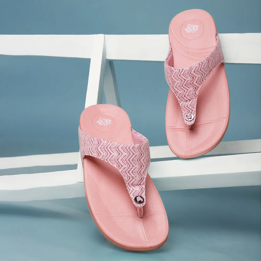 All Time A-HA Peach Casual Slipper For Women DIVA-60E By Liberty