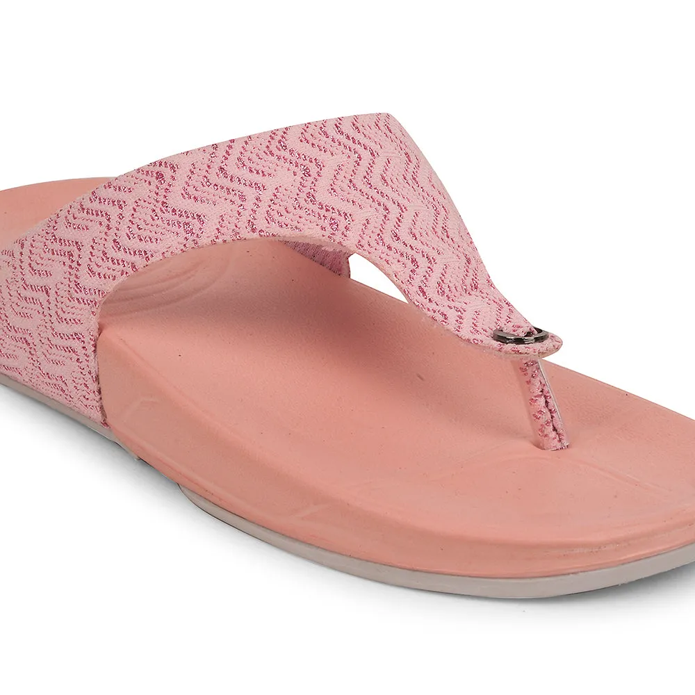 Color Pop Party Glow A-HA Peach Casual Slipper For Women DIVA-60E By Liberty
