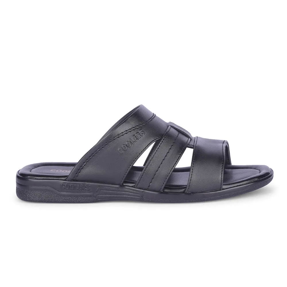 Healers By Liberty Mens ZUNAIRIO-E Black Casual Slippers Airport Easy