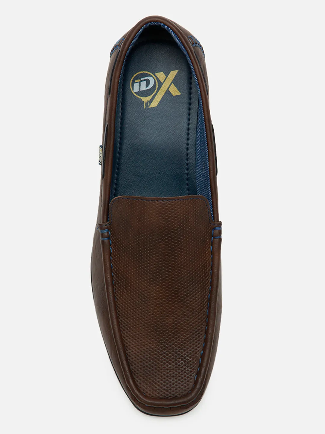 Men's Brown Moc Toe Casual Loafer (IX1014) All Day Road Trip Wardrobe Base