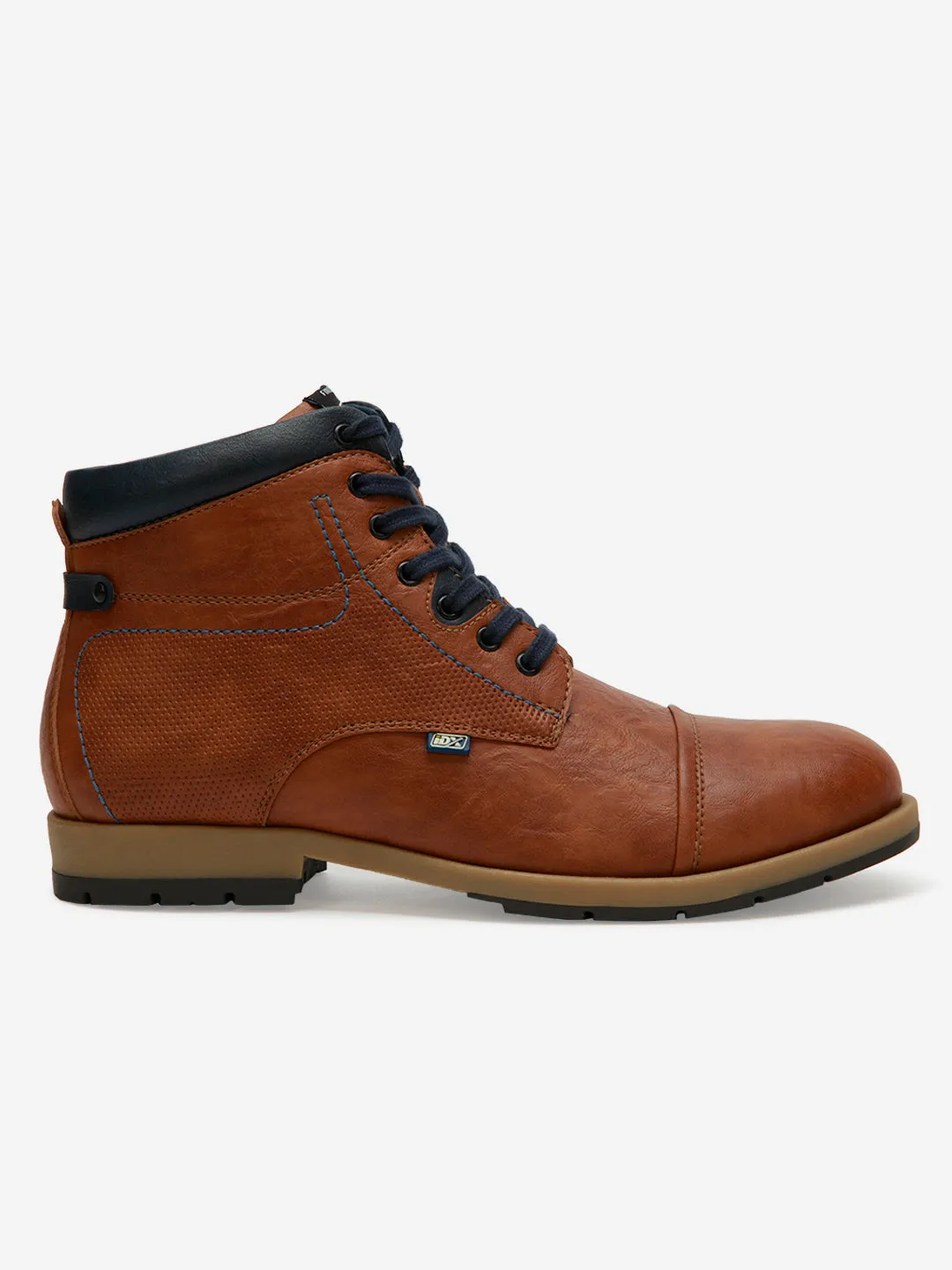 Men's Tan High Top Derby Boot (IX1021) Formal Mode Carry Easy