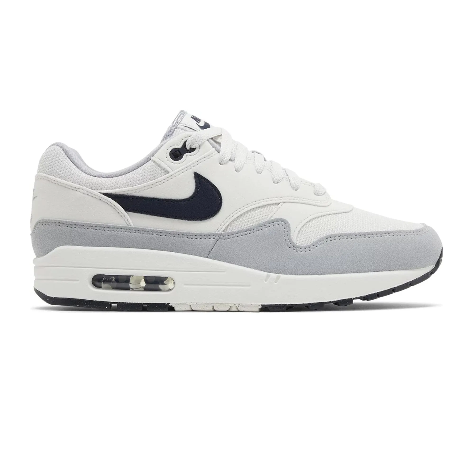 Nike Air Max 1 'Platinum Tint Dark Obsidian' (2024) Ultra Light Urban Walkers