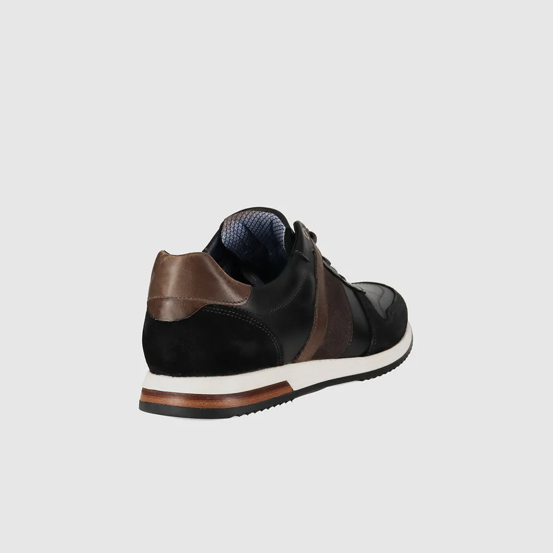 Flexible Tread Pattern Dynamic Motion Windsor Casual Shoes Black