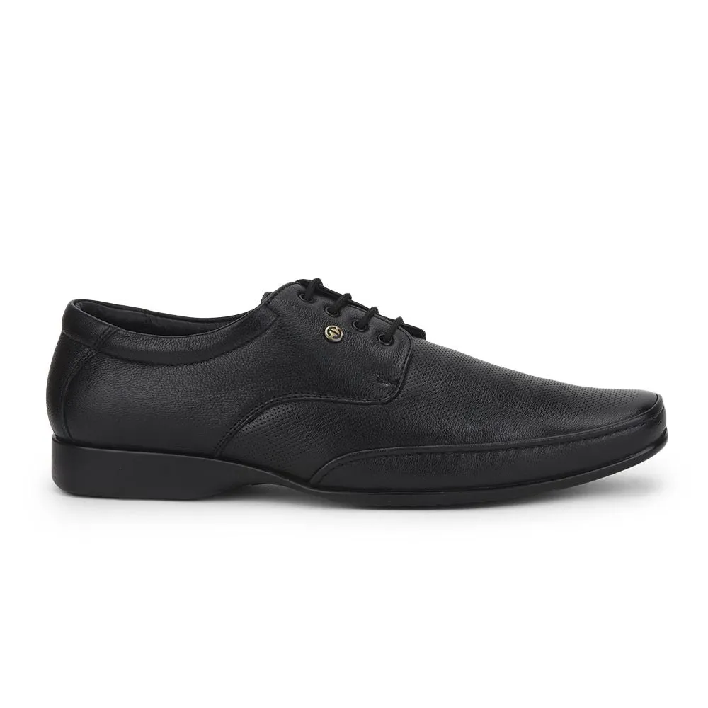 Suede Finish Healers Formal Lacing Shoes For Men (Black) FL-510N By Liberty