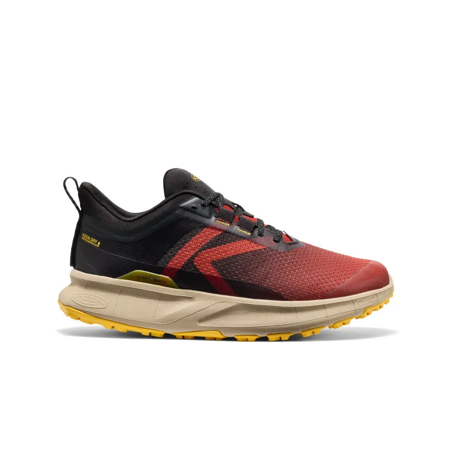 RemovableInsole Breathable Footbed Men's 450 Dirt Waterproof Hiking Shoe  |  Red Ochre/Black