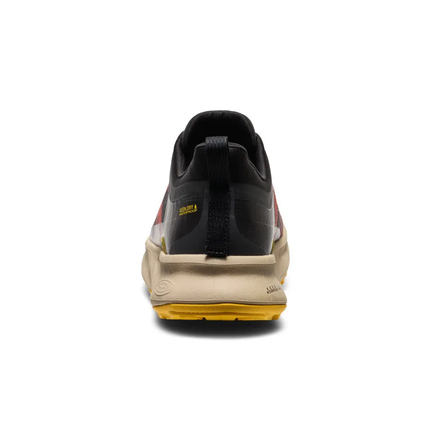 Casual Walk Practical Function Men's 450 Dirt Waterproof Hiking Shoe  |  Red Ochre/Black