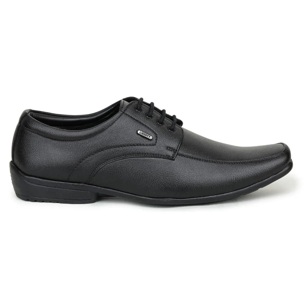 Patent Cover Fortune (Black) Formal Lace Up Shoes For Men Uvl-35 By Liberty