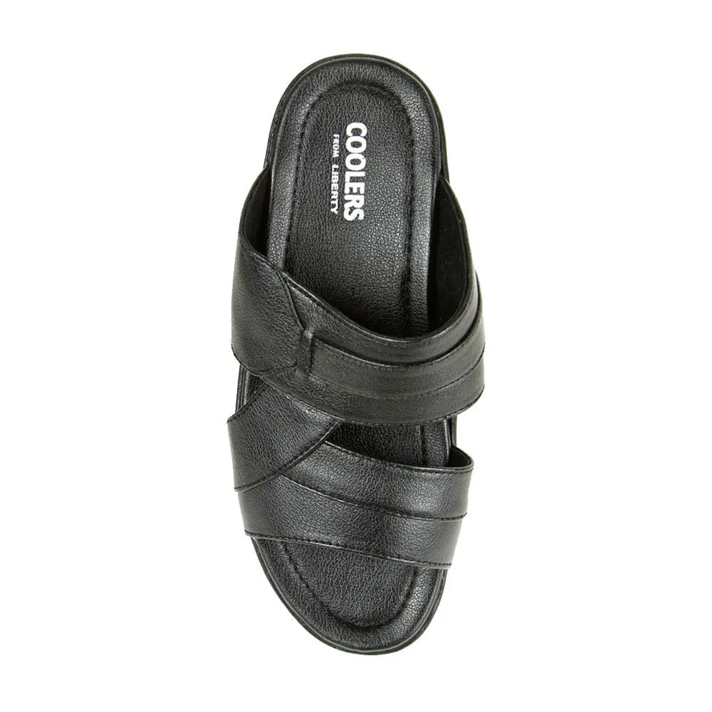 Coolers Casual (Black) Slippers For Men 7153-601 By Liberty Party Glow