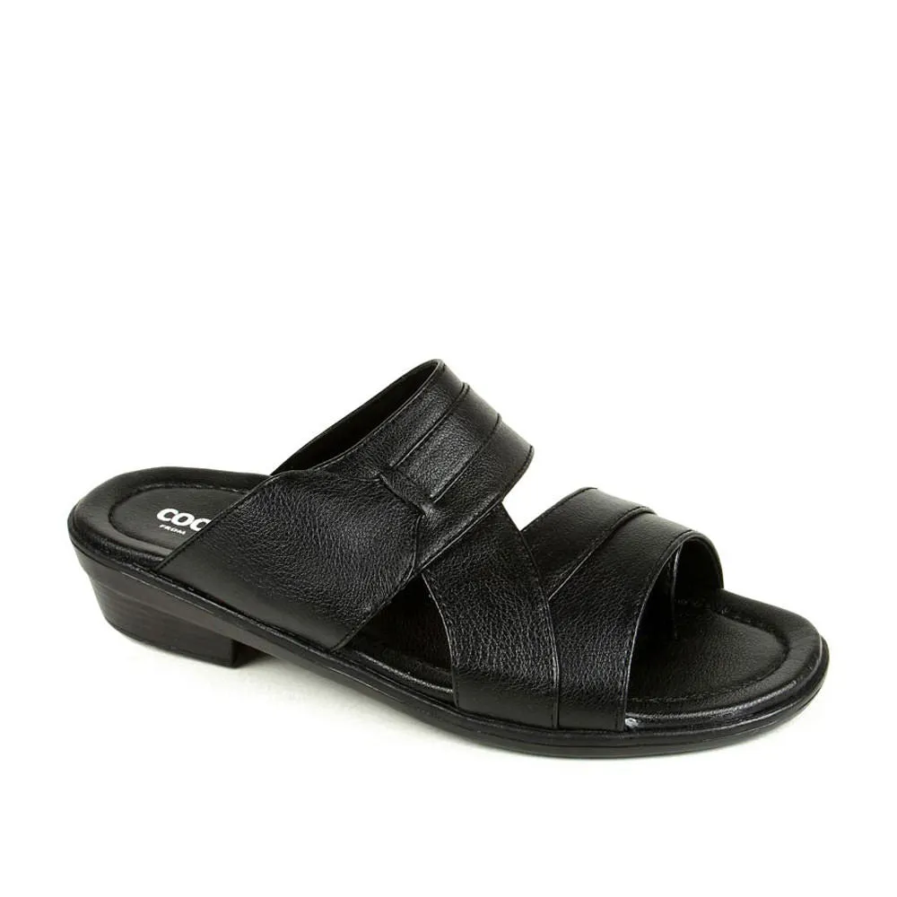 Coolers Casual (Black) Slippers For Men 7153-601 By Liberty Fitness Vibe
