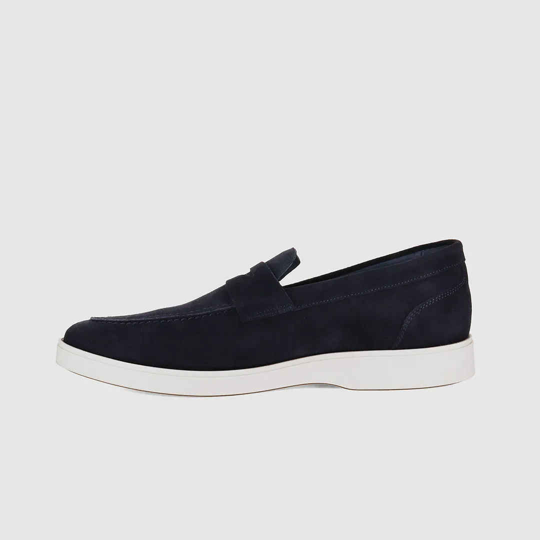 Bayview Casual Shoes Navy Suede Jogging Gear