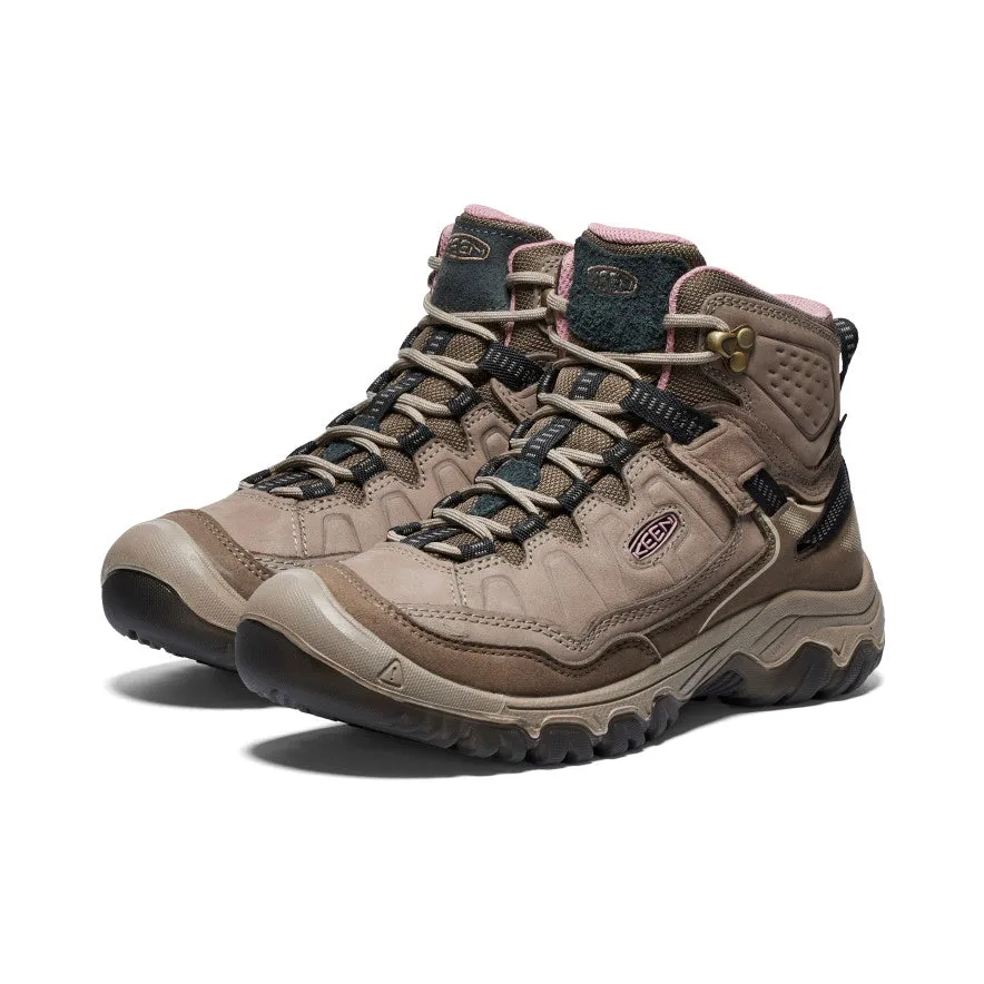 TPU Midsole Women's Targhee IV Wide Waterproof Hiking Boot  |  Brindle/Nostalgia Rose