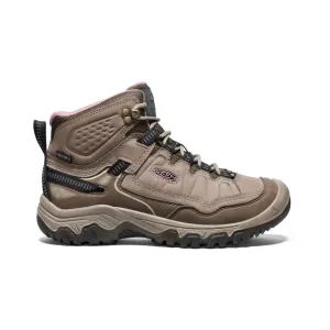 Women's Targhee IV Wide Waterproof Hiking Boot  |  Brindle/Nostalgia Rose Summer Vibes Cozy Sandals