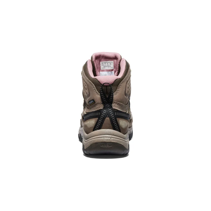 Women's Targhee IV Wide Waterproof Hiking Boot  |  Brindle/Nostalgia Rose BreathableMesh Easy Vibe