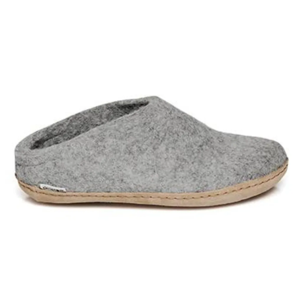 Glerups Slippers: Slip-on, Grey, Leather B-10-00- 43 All Day Weekend Warriors