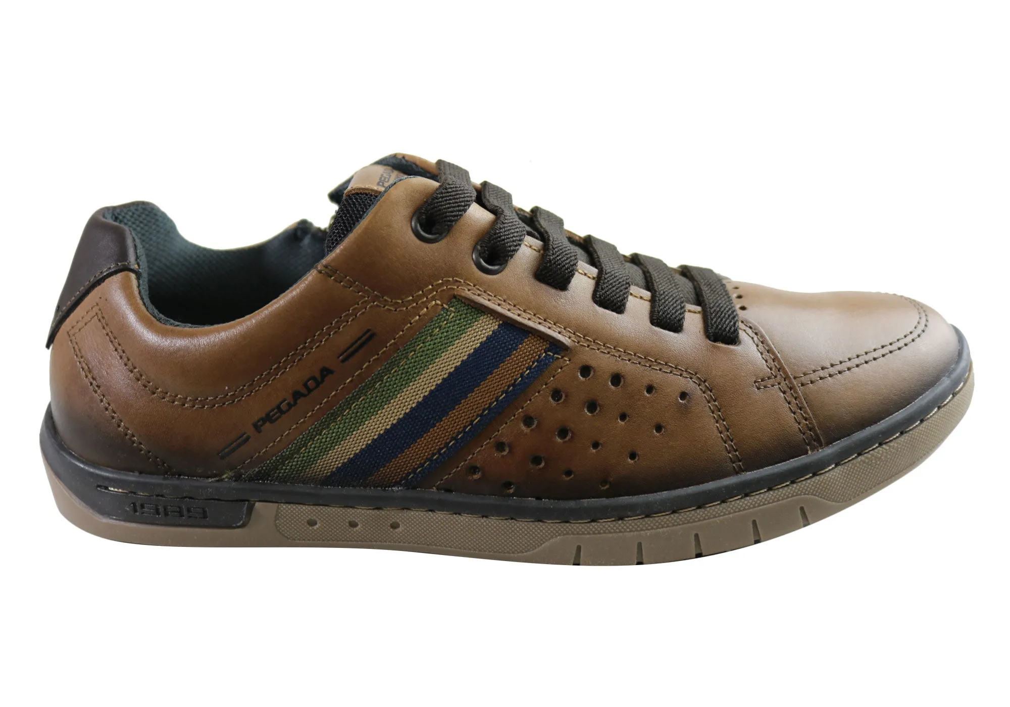 Light Activity Light   weight   design Pegada Zachary Mens Leather Slip On Comfort Casual Shoes Made In Brazil