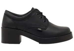 ROC Riva Womens Leather Comfortable Lace Up School Shoes Comfort Padding Breathable Lining
