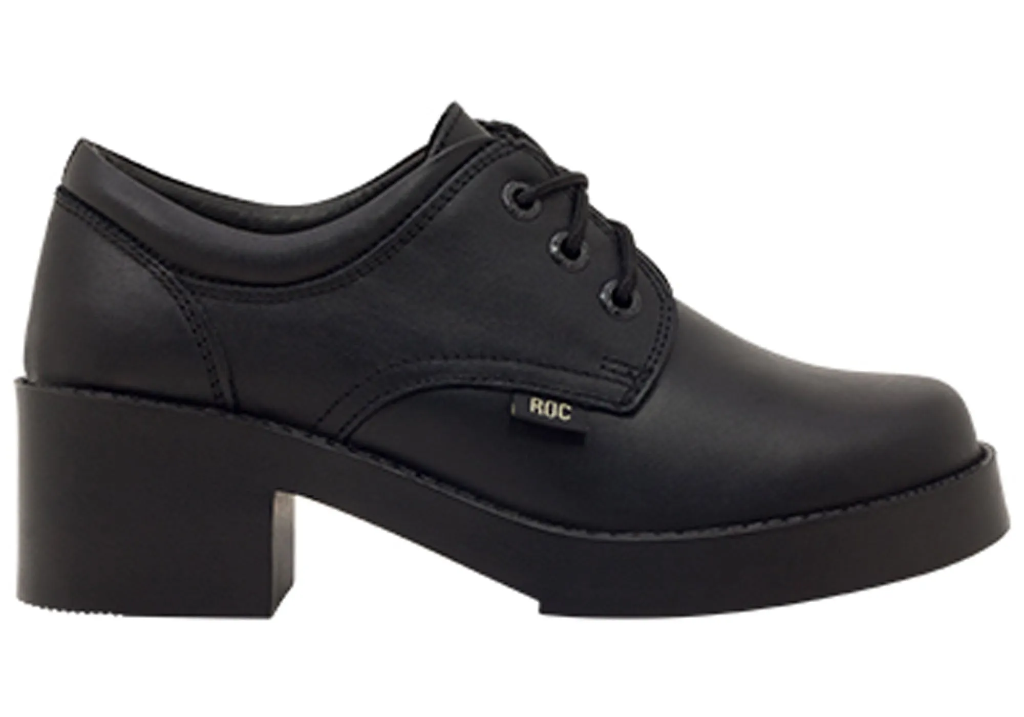 ROC Riva Womens Leather Comfortable Lace Up School Shoes Flexible Sole