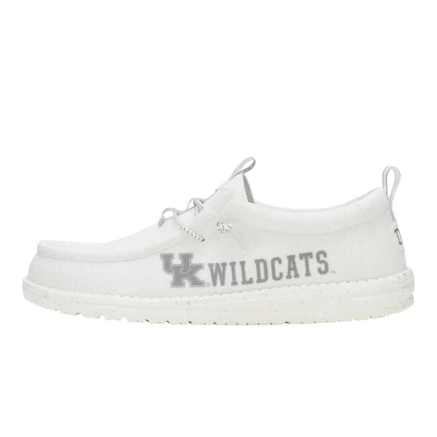 Wally Kentucky Wildcats - Wildcats White/Blue Rubber Outsole